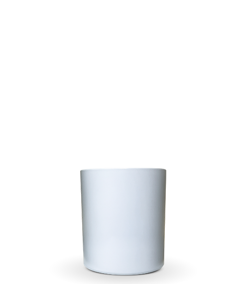 Copo de Vidro Branco Redondo para Vela 300 ml — Moulin