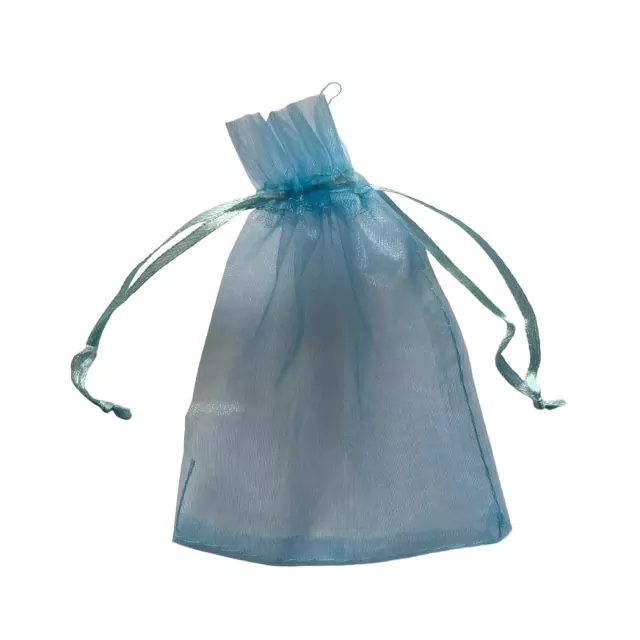 Saquinho de Organza Azul Claro 9x12cm — Moulin