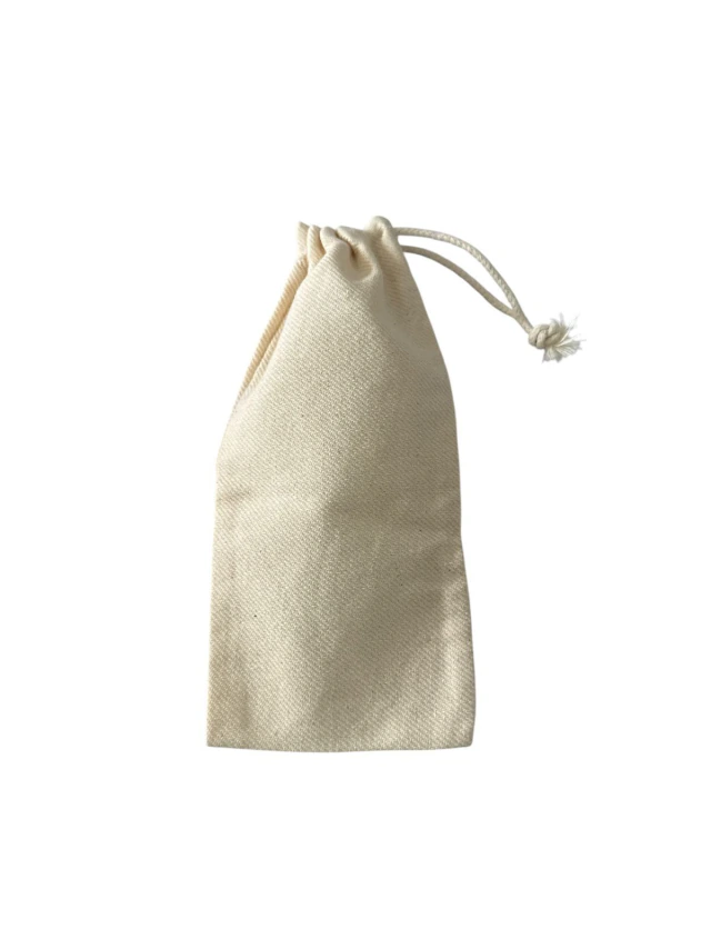 Saquinho de Algodão Cru com Cordão 8x18cm — Moulin