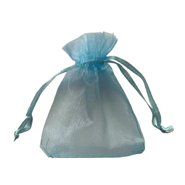 Saquinho de Organza Azul 7x9cm — Moulin