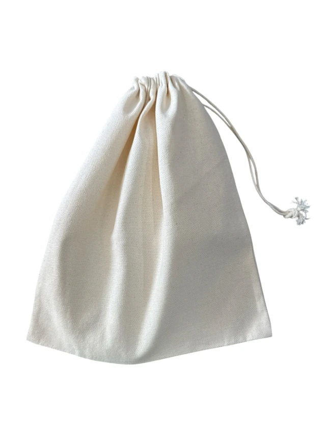 Saquinho de Algodão Cru com Cordão 23x28cm — Moulin