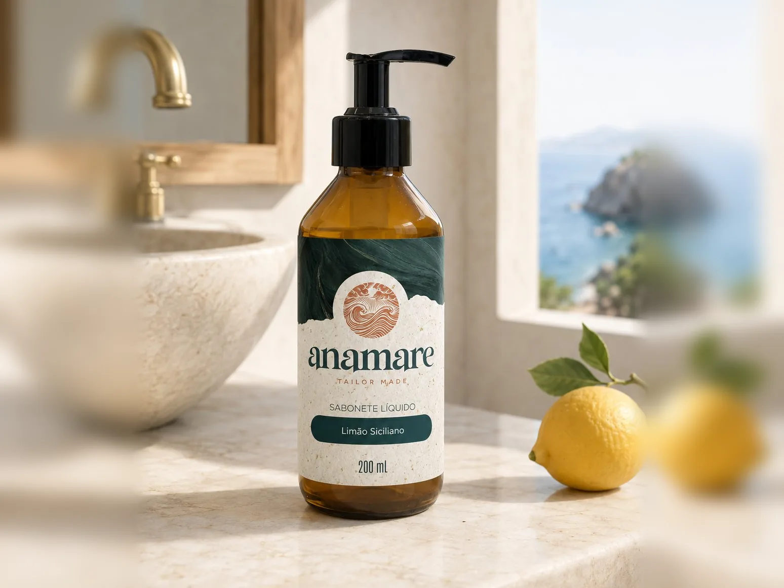 Sabonete líquido Anamare 200 mL Limão Siciliano